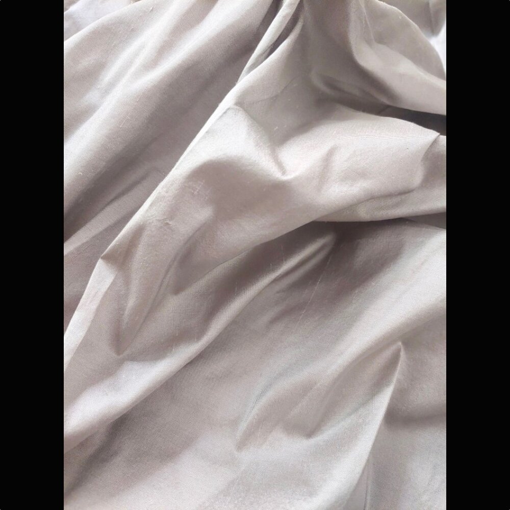 Ralph Lauren Home Salon 100% Silk in Pearl Gray Multipurpose Fabric - 3yds